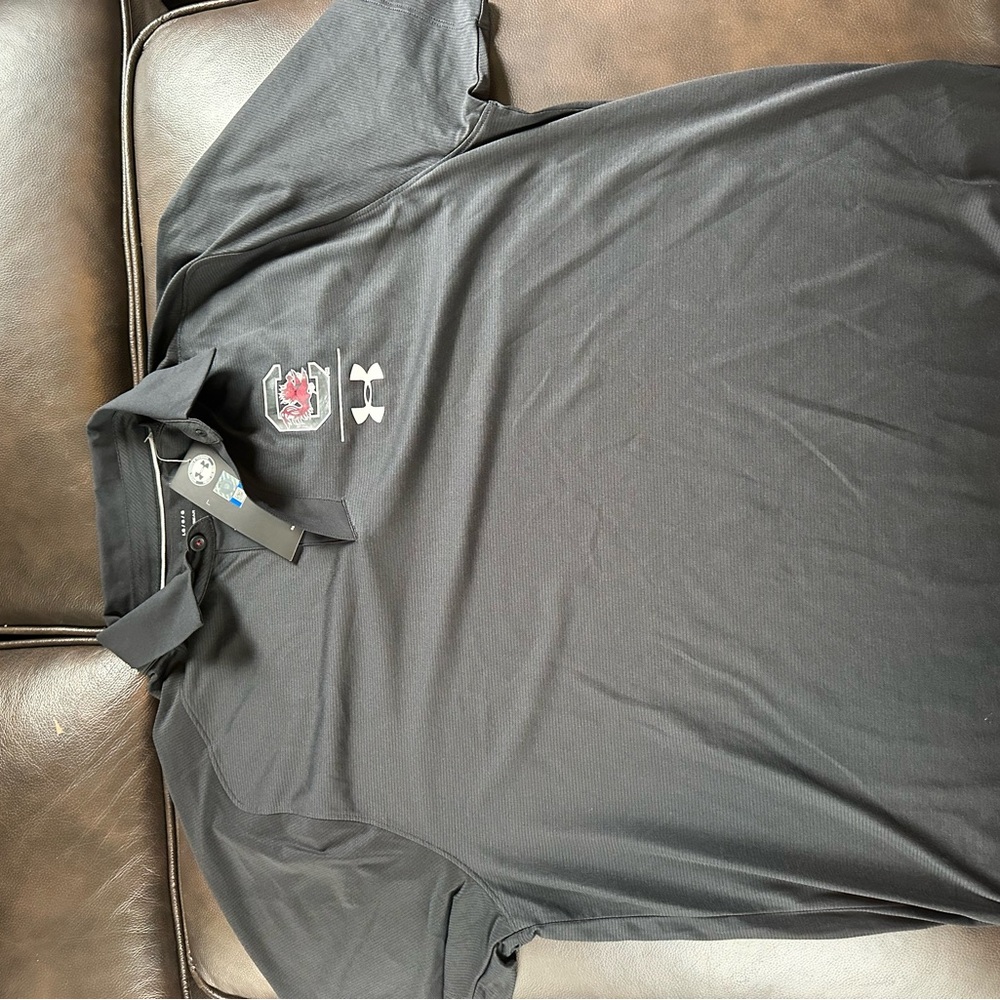 Under Armour Black Men's Polo Shirt gamecocks